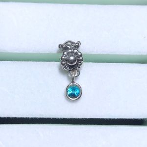 Free Shipping! Retired Pandora Topaz Daisy Charm